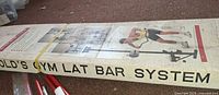 Boxed Gold's Gym Lat Bar System