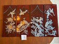 front view of all four panels displayed side by side