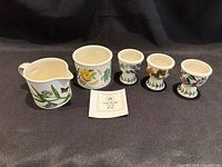 Group shot of all five Portmeirion pieces
