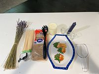 All items laid out together for overview