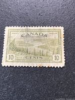 Full view of 10-cent Great Bear Lake stamp