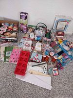 Overall shot showing entire assortment on floor