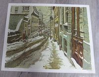 Full view of the "Rue La Porte" print