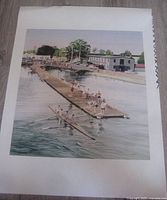 Full view of entire print on floor