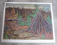 Full view of print showing entire image and margins