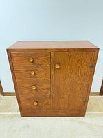 Front view of dresser closed