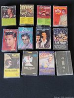 All twelve Elvis Presley cassette tapes grouped