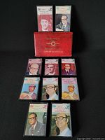 Complete boxed set with case and ten tapes displayed