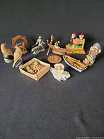 Group shot of all twelve souvenir items