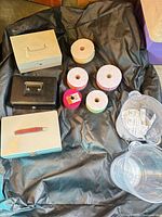 All items overview – cash boxes, ticket rolls, bowls