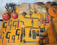 Overall lot laid out on table