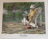 Success print full view with title, signature and numbering visible