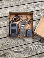 All components in box: handset, cradle, control module, cable