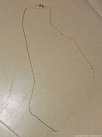 Full view of rope chain laid flat