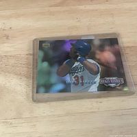 Front view of the Mike Piazza Upper Deck card in sleeve