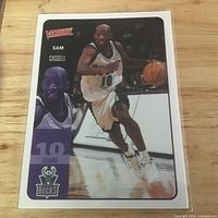 Front of 2000 Upper Deck Victory Sam Cassell card