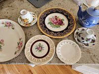Group shot of all ten pieces on countertop