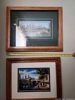 Both framed prints shown together for scale and appearance