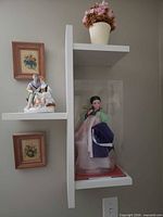 Shelf showing all four items together