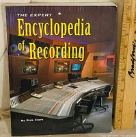 Front cover of The Expert Encyclopedia of Recording showing title, author Rick Clark, and studio image