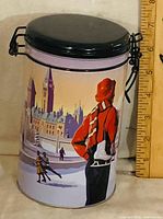 front view showing Rideau Canal graphic, lid and latch