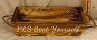 Side view showing "PLS Seat Yourself" text and rope handle