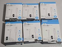 Six boxed Logiix Piston Connect XL90 cables