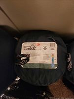 Trekk sleeping bag label and stuff sack