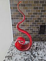 Front view showing spiral base and twisted form