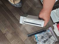 Wii console, sensor bar, cables