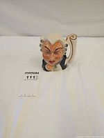 Front three-quarter view of Sergeant Buzfuz Toby jug standing upright