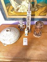 All five items together on tabletop