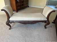 side view of bench showing overall design