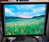 Front view displaying image on screen