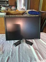 Front view of Dell E198WFPv LCD monitor on stand