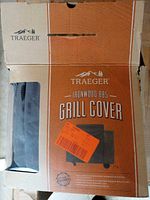Front of box showing Traeger branding and Ironwood 885 Grill Cover label