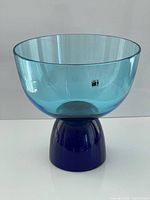 Full view of two-tone Carlo Moretti pedestal bowl