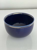 Overall view of cobalt blue bowl