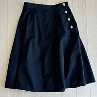 Full view of black skirt front