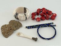 Group shot showing all jewellery items