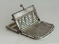Front view showing full mesh body and clasp
