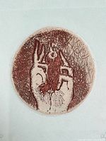 Close-up of etching image