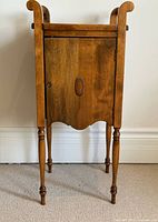 front view of wooden smoking cabinet humidor