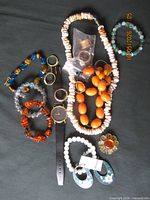 All jewellery pieces laid out together