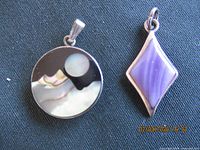 Front view of both pendants