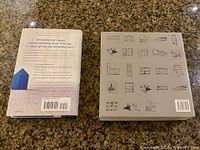 Back covers of both books