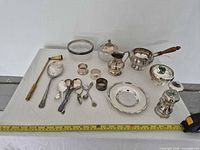 All items laid out with measuring tape for scale