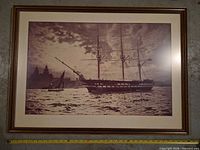 Front view of framed print showing artwork and frame