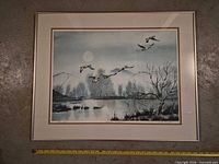 Framed print full view showing image, mat and frame