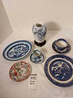 Group shot of all porcelain and ceramic pieces